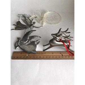 Lot Of 4 Mother Reindeer Baby’s First Christmas Ornaments￼